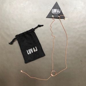 LUV AJ rose gold necklace